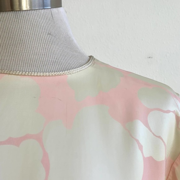 Saint Laurent Rive Gauche Pink & White Cloud Kaftan - Picture 6 of 8